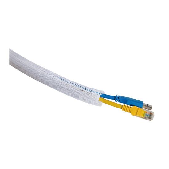 M Universal Cable Sock Self Wrap Basic 19mm White 50m