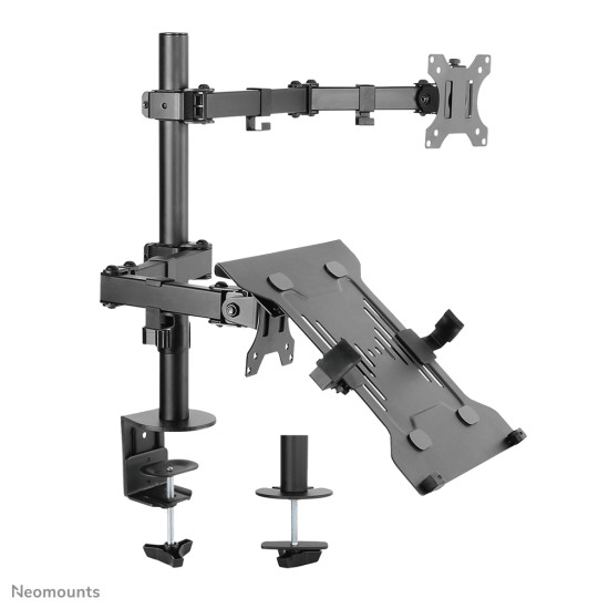 NEWSTAR FLAT SCREEN & NOTEBOOK DESK MOUNT (CLAMP/GROMMET)  10-32" BLACK