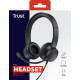 Trust Ayda Headset Wired Head-band Calls/Music Black Trust Ayda Headset Wired Head-band Calls/Music Black