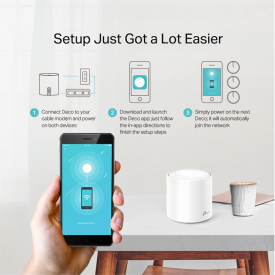 TP-Link AX1800 Whole Home Mesh Wi-Fi 6 System, 3-Pack TP-Link AX1800 Whole Home Mesh Wi-Fi 6 System, 3-Pack