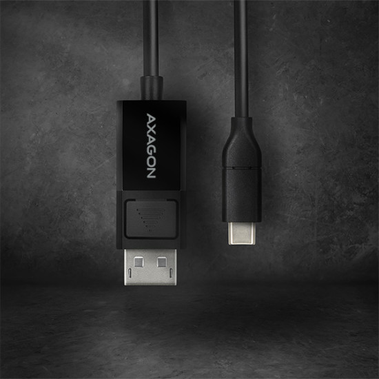 Axagon RVC-DPC video cable adapter 1.8 m USB Type-C DisplayPort Black Axagon RVC-DPC video cable adapter 1.8 m USB Type-C DisplayPort Black
