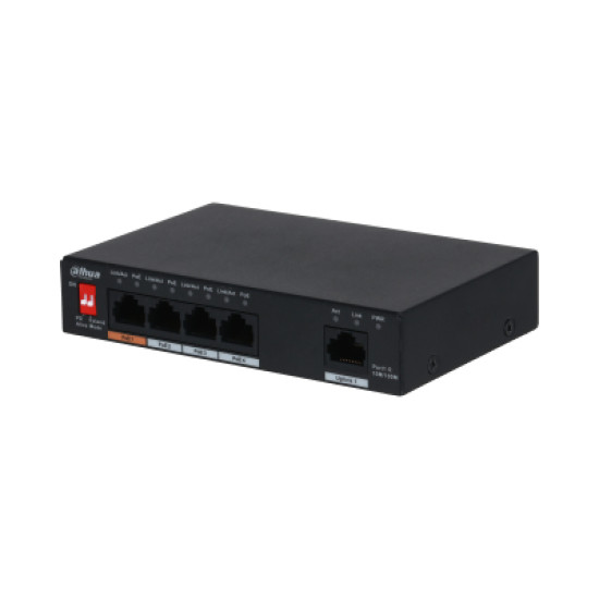 Dahua Technology PoE PFS3005-4ET-60-V2 network switch Unmanaged L2 Gigabit Ethernet (10/100/1000) Power over Ethernet (PoE) Black Dahua Technology PoE PFS3005-4ET-60-V2 network switch Unmanaged L2 Gigabit Ethernet (10/100/1000) Power over Ethernet (PoE) Black