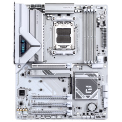 B850 EAGLE WIFI7 ICE Motherboard - AMD Ryzen 9000 Series CPUs, 8+2+2 Phases Digital VRM, up to 8200MHz DDR5 (OC), 1xPCIe 5.0 + 2xPCIe 4.0 M.2, WIFI 7, 2.5 GbE LAN, USB 3.2 Gen 2