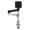 Monitor arm R-Go Zepher Single, fully adjustable, 0-8 Kg load capacity, 100% circular, black