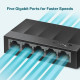 TP-Link LS1005G network switch Unmanaged Gigabit Ethernet (10/100/1000) Black TP-Link LS1005G network switch Unmanaged Gigabit Ethernet (10/100/1000) Black