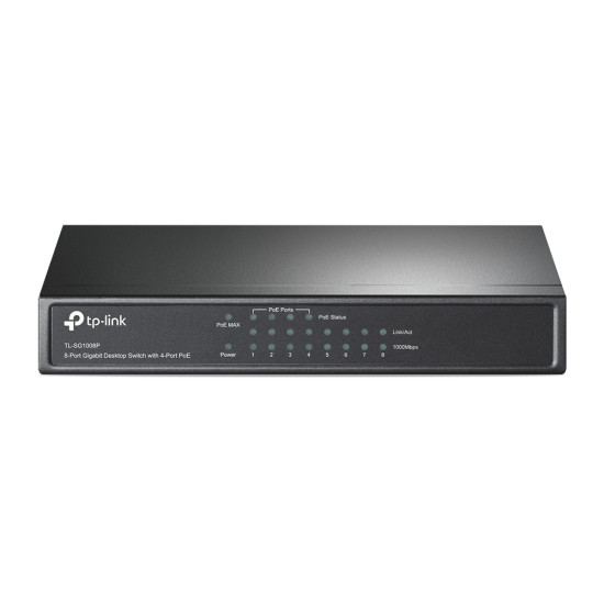 TP-Link TL-SG1008P network switch Unmanaged Gigabit Ethernet (10/100/1000) Power over Ethernet (PoE) Hazelnut TP-Link TL-SG1008P network switch Unmanaged Gigabit Ethernet (10/100/1000) Power over Ethernet (PoE) Hazelnut