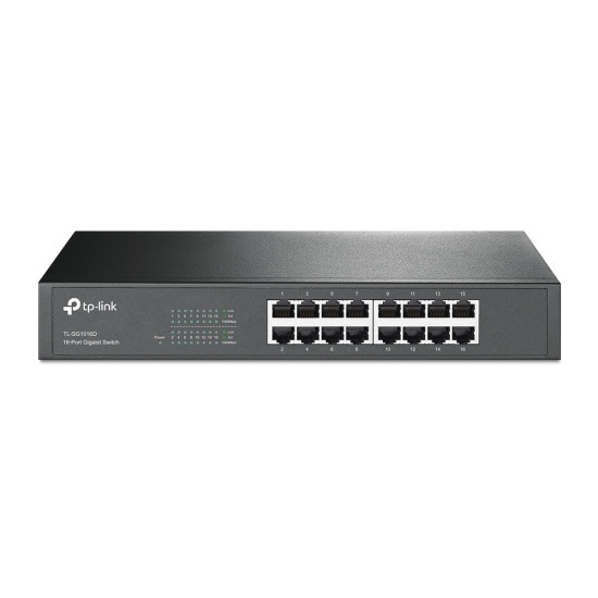 TP-Link TL-SG1016D network switch Unmanaged L2 Gigabit Ethernet (10/100/1000) Black TP-Link TL-SG1016D network switch Unmanaged L2 Gigabit Ethernet (10/100/1000) Black