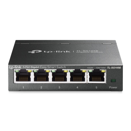 TP-Link TL-SG105E network switch Managed L2 Gigabit Ethernet (10/100/1000) Black TP-Link TL-SG105E network switch Managed L2 Gigabit Ethernet (10/100/1000) Black