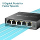 TP-Link TL-SG105E network switch Managed L2 Gigabit Ethernet (10/100/1000) Black TP-Link TL-SG105E network switch Managed L2 Gigabit Ethernet (10/100/1000) Black