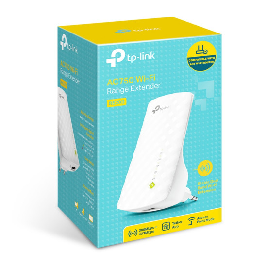 TP-Link RE200 network extender Network repeater White 10, 100 Mbit/s TP-Link RE200 network extender Network repeater White 10, 100 Mbit/s