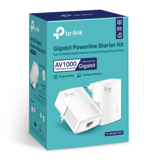 NET POWERLINE ADAPTER 1000MBPS/TL-PA7017 KIT TP-LINK NET POWERLINE ADAPTER 1000MBPS/TL-PA7017 KIT TP-LINK