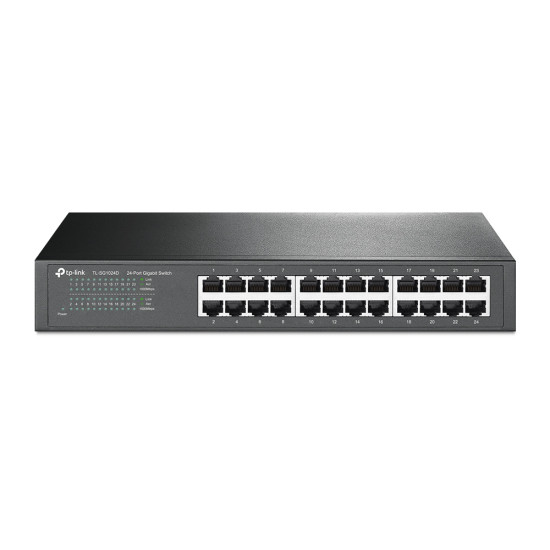 TP-Link TL-SG1024D network switch Unmanaged Gigabit Ethernet (10/100/1000) Grey TP-Link TL-SG1024D network switch Unmanaged Gigabit Ethernet (10/100/1000) Grey