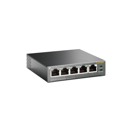 TP-Link TL-SF1005P network switch Unmanaged Fast Ethernet (10/100) Power over Ethernet (PoE) Black TP-Link TL-SF1005P network switch Unmanaged Fast Ethernet (10/100) Power over Ethernet (PoE) Black