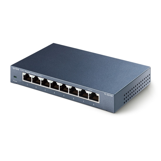 TP-Link TL-SG108 network switch Unmanaged L2 Gigabit Ethernet (10/100/1000) Black TP-Link TL-SG108 network switch Unmanaged L2 Gigabit Ethernet (10/100/1000) Black