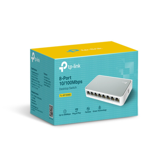 TP-Link TL-SF1008D network switch Unmanaged Fast Ethernet (10/100) White TP-Link TL-SF1008D network switch Unmanaged Fast Ethernet (10/100) White