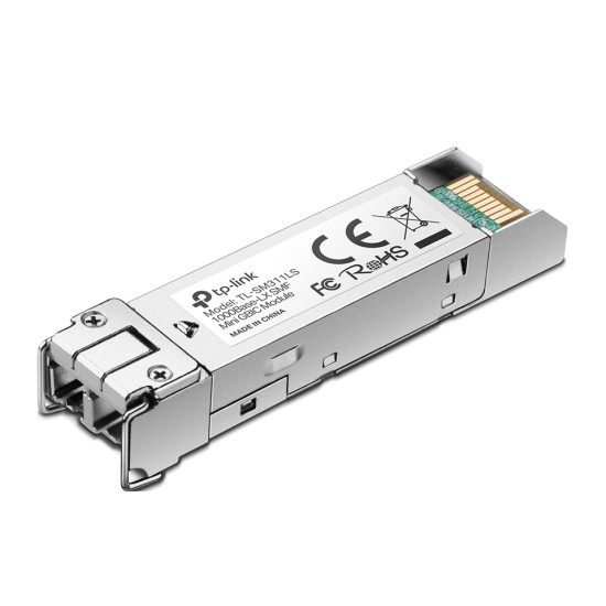 TP-Link TL-SM311LS network transceiver module Fiber optic 1250 Mbit/s mini-GBIC/SFP 1310 nm TP-Link TL-SM311LS network transceiver module Fiber optic 1250 Mbit/s mini-GBIC/SFP 1310 nm
