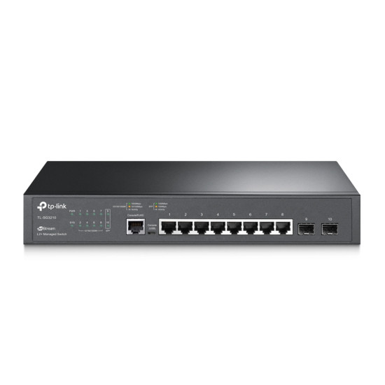 JetStream 8-Port Gigabit L2+ Managed Switch with 2 SFP Slots JetStream 8-Port Gigabit L2+ Managed Switch with 2 SFP Slots