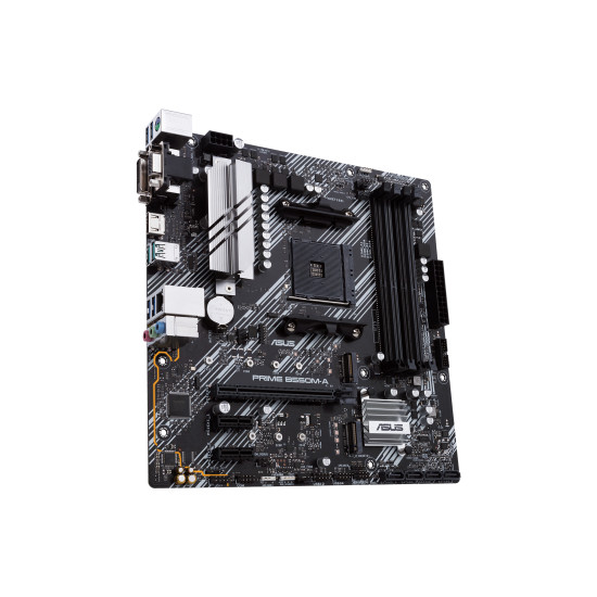 Mainboard|ASUS|AMD B550|SAM4|MicroATX|Memory DDR4|Memory slots 4|2xPCI-Express 3.0 1x|1xPCI-Express 4.0 16x|2xM.2|1x15pin D-sub|1xDVI-D|1xHDMI|6xUSB 3.2|1xPS/2|1xRJ45|3xAudio port|PRIMEB550M-A Mainboard|ASUS|AMD B550|SAM4|MicroATX|Memory DDR4|Memory slots 4|2xPCI-Express 3.0 1x|1xPCI-Express 4.0 16x|2xM.2|1x15pin D-sub|1xDVI-D|1xHDMI|6xUSB 3.2|1xPS/2|1xRJ45|3xAudio port|PRIMEB550M-A