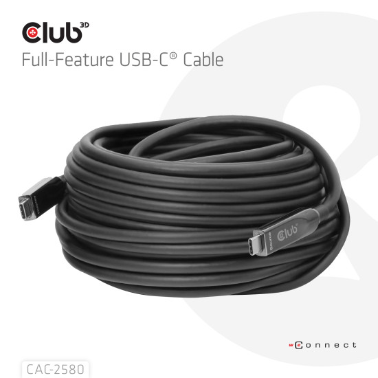 15M Full-Feature USB-C® Cable / 49.21ft 8K60Hz 10Gbps 60W