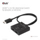 CLUB3D HDMI 2-in-1 Bi-directional Switch for 8K60Hz or 4K120Hz CLUB3D HDMI 2-in-1 Bi-directional Switch for 8K60Hz or 4K120Hz