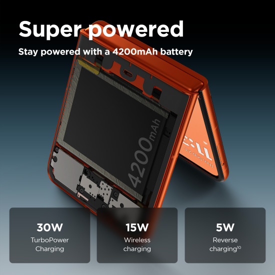 Motorola razr 50 17.5 cm (6.9") Dual SIM Android 14 5G USB Type-C 8 GB 256 GB 4200 mAh Orange Motorola razr 50 17.5 cm (6.9") Dual SIM Android 14 5G USB Type-C 8 GB 256 GB 4200 mAh Orange