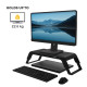 Fellowes Computer Monitor Stand with 3 Height Adjustments - Hana LT Monitor Riser - Ergonomic Adjustable Monitor Stand for Computers - Max Weight 22.6KG - Black Fellowes Computer Monitor Stand with 3 Height Adjustments - Hana LT Monitor Riser - Ergonomic Adjustable Monitor Stand for Computers - Max Weight 22.6KG - Black