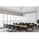 Neomounts BEAMER-C80WHITE Beamer ceiling mount - h 13-20 cm - full motion Neomounts BEAMER-C80WHITE Beamer ceiling mount - h 13-20 cm - full motion