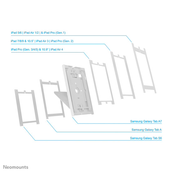 Neomounts DS15-630WH1 Tablet stand desk and wall 9.7-11" - lockable Neomounts DS15-630WH1 Tablet stand desk and wall 9.7-11" - lockable