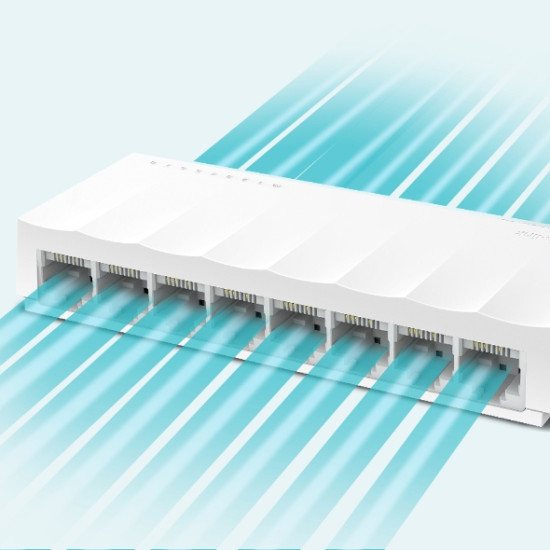 TP-Link LS1008 network switch Unmanaged Fast Ethernet (10/100) White TP-Link LS1008 network switch Unmanaged Fast Ethernet (10/100) White