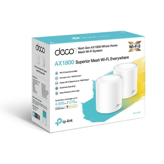 TP-Link AX1800 Whole Home Mesh Wi-Fi 6 System, 2-Pack TP-Link AX1800 Whole Home Mesh Wi-Fi 6 System, 2-Pack