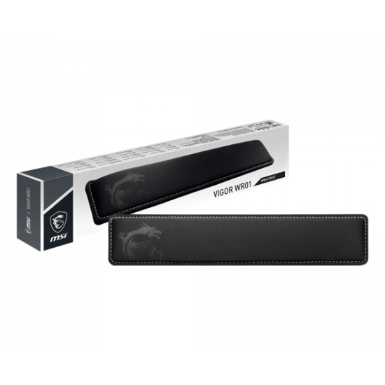MSI VIGOR WR01 Keyboard Wrist Rest 'Black with Iconic Dragon design, Cool Gel-infused memory foam, Non-slip rubber base, Incline shape, Keyboard add on accessory for VIGOR Series Keyboard, Compatible with most Gaming Keyboards' MSI VIGOR WR01 Keyboard Wrist Rest 'Black with Iconic Dragon design, Cool Gel-infused memory foam, Non-slip rubber base, Incline shape, Keyboard add on accessory for VIGOR Series Keyboard, Compatible with most Gaming Keyboards'