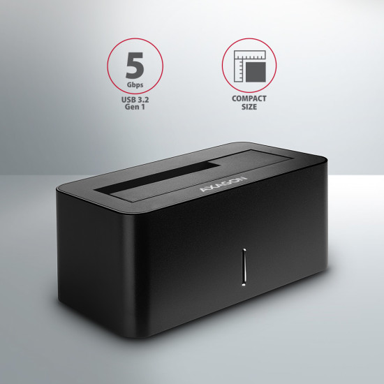 Axagon ADSA-SN storage drive docking station USB 3.2 Gen 1 (3.1 Gen 1) Type-A Black Axagon ADSA-SN storage drive docking station USB 3.2 Gen 1 (3.1 Gen 1) Type-A Black