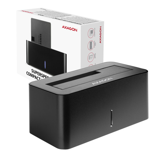 Axagon ADSA-SN storage drive docking station USB 3.2 Gen 1 (3.1 Gen 1) Type-A Black Axagon ADSA-SN storage drive docking station USB 3.2 Gen 1 (3.1 Gen 1) Type-A Black