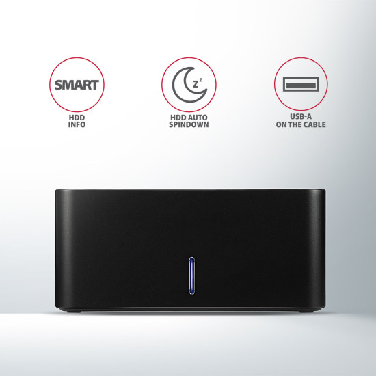 Axagon ADSA-SN storage drive docking station USB 3.2 Gen 1 (3.1 Gen 1) Type-A Black Axagon ADSA-SN storage drive docking station USB 3.2 Gen 1 (3.1 Gen 1) Type-A Black
