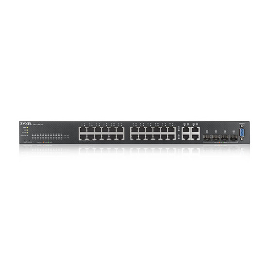 Zyxel GS2220-28-EU0101F network switch Managed L2 Gigabit Ethernet (10/100/1000) Black Zyxel GS2220-28-EU0101F network switch Managed L2 Gigabit Ethernet (10/100/1000) Black