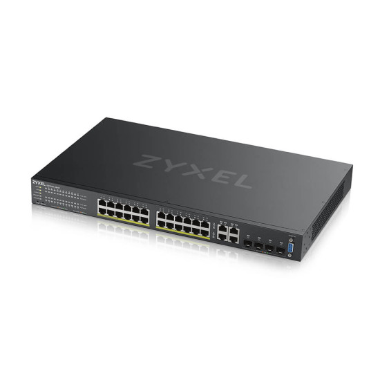 Zyxel GS2220-28HP-EU0101F network switch Managed L2 Gigabit Ethernet (10/100/1000) Power over Ethernet (PoE) Black Zyxel GS2220-28HP-EU0101F network switch Managed L2 Gigabit Ethernet (10/100/1000) Power over Ethernet (PoE) Black