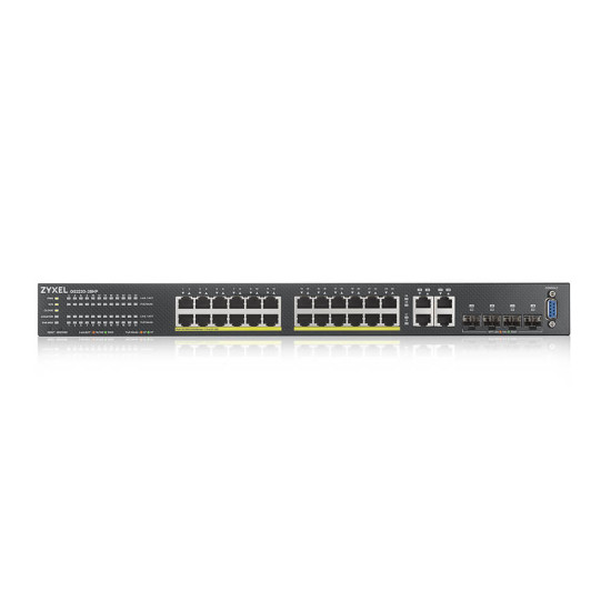 Zyxel GS2220-28HP-EU0101F network switch Managed L2 Gigabit Ethernet (10/100/1000) Power over Ethernet (PoE) Black Zyxel GS2220-28HP-EU0101F network switch Managed L2 Gigabit Ethernet (10/100/1000) Power over Ethernet (PoE) Black