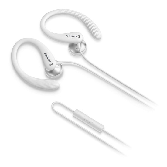 Philips TAA1105WT/00 headphones/headset Wired Ear-hook, In-ear Sports White