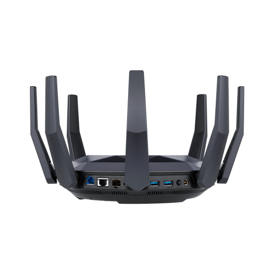 ASUS RT-AX89X AX6000 AiMesh wireless router Ethernet Dual-band (2.4 GHz / 5 GHz) Black ASUS RT-AX89X AX6000 AiMesh wireless router Ethernet Dual-band (2.4 GHz / 5 GHz) Black