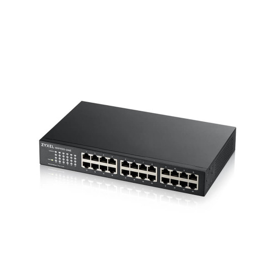 Zyxel GS1100-24E Unmanaged Gigabit Ethernet (10/100/1000) Black Zyxel GS1100-24E Unmanaged Gigabit Ethernet (10/100/1000) Black