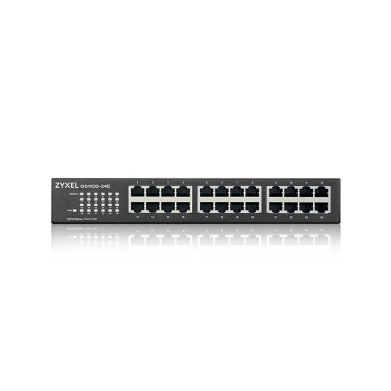 Zyxel GS1100-24E Unmanaged Gigabit Ethernet (10/100/1000) Black Zyxel GS1100-24E Unmanaged Gigabit Ethernet (10/100/1000) Black