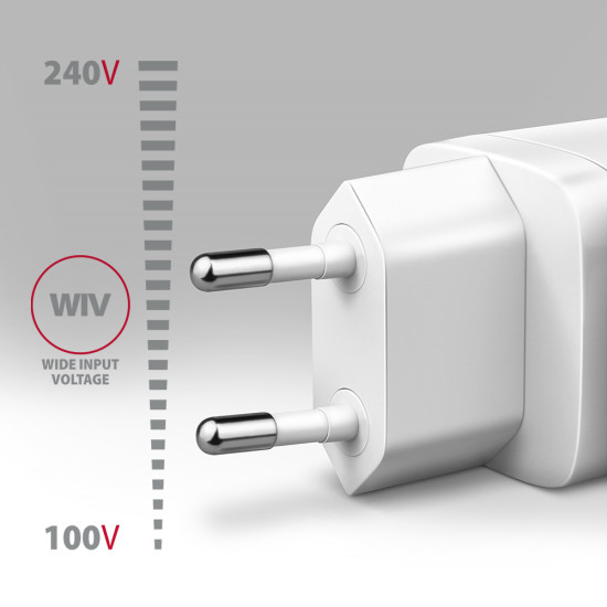 Axagon ACU-PQ20W mobile device charger Universal White AC Fast charging Indoor Axagon ACU-PQ20W mobile device charger Universal White AC Fast charging Indoor