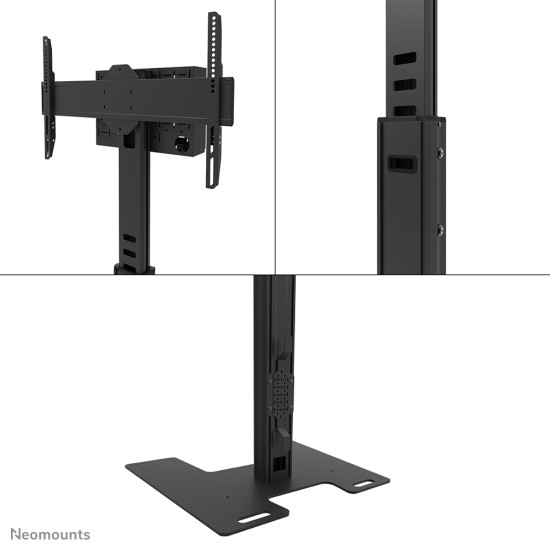 NEOMOUNTS MOVE UP DISPLAY FLOOR STAND (32-75") SOLID STEEL FLOOR PLATE
