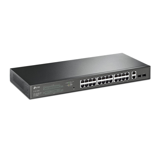 28-Port Gigabit Easy Smart Switch with 24-Port PoE+ 28-Port Gigabit Easy Smart Switch with 24-Port PoE+