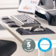 Fellowes Mouse Mat Wrist Support - Health-V Mouse Pad with Antibacterial Protection - Ergonomic Mouse Mat for Computer, Laptop, Home Office Use - Black Fellowes Mouse Mat Wrist Support - Health-V Mouse Pad with Antibacterial Protection - Ergonomic Mouse Mat for Computer, Laptop, Home Office Use - Black