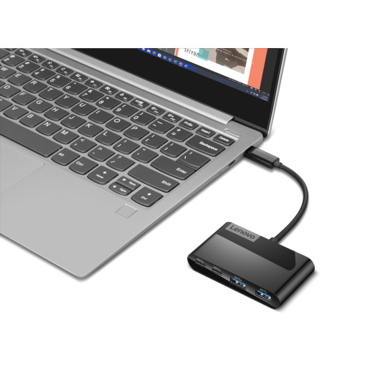 Lenovo GX91L84354 interface hub USB 3.2 Gen 1 (3.1 Gen 1) Type-C 625 Mbit/s Black