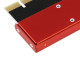PCEM2-S PCIe x16 - M.2 NVMe M-key slot adapter, w. passive alu heatsink