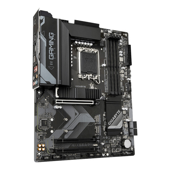 Mainboard|GIGABYTE|Intel B760 Express|LGA1700|ATX|Memory DDR5|Memory slots 4|2xPCI-Express 3.0 16x|1xPCI-Express 4.0 16x|3xM.2|1xHDMI|1xDisplayPort|5xUSB 2.0|2xUSB 3.2|1xUSB-C|1xRJ45|6xAudio port|B760GAMINGX Mainboard|GIGABYTE|Intel B760 Express|LGA1700|ATX|Memory DDR5|Memory slots 4|2xPCI-Express 3.0 16x|1xPCI-Express 4.0 16x|3xM.2|1xHDMI|1xDisplayPort|5xUSB 2.0|2xUSB 3.2|1xUSB-C|1xRJ45|6xAudio port|B760GAMINGX