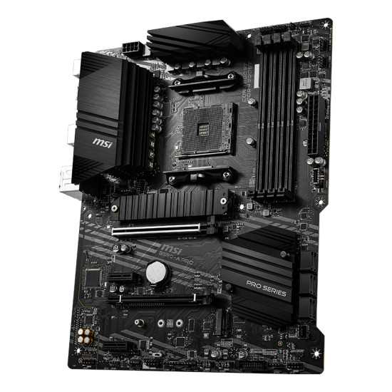 Mainboard|MSI|AMD B550|SAM4|ATX|2xPCI-Express 3.0 1x|1xPCI-Express 3.0 4x|2xM.2|1xPCI-Express 4.0 16x|Memory DDR4|Memory slots 4|1xDisplayPort|2xAudio-In|4xAudio-Out|4xUSB 2.0|1xUSB type C|3xUSB 3.2|1xPS/2|1xRJ45|B550-APRO Mainboard|MSI|AMD B550|SAM4|ATX|2xPCI-Express 3.0 1x|1xPCI-Express 3.0 4x|2xM.2|1xPCI-Express 4.0 16x|Memory DDR4|Memory slots 4|1xDisplayPort|2xAudio-In|4xAudio-Out|4xUSB 2.0|1xUSB type C|3xUSB 3.2|1xPS/2|1xRJ45|B550-APRO