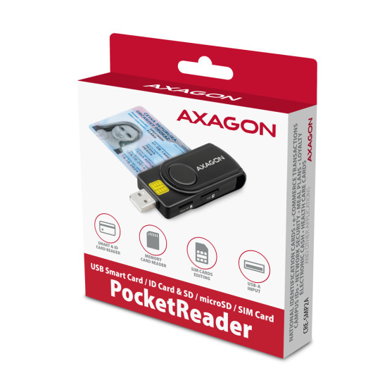 CARD READER USB-C+USB2.0 4SLOT/SMARTCARD CRE-SMP2A AXAGON CARD READER USB-C+USB2.0 4SLOT/SMARTCARD CRE-SMP2A AXAGON
